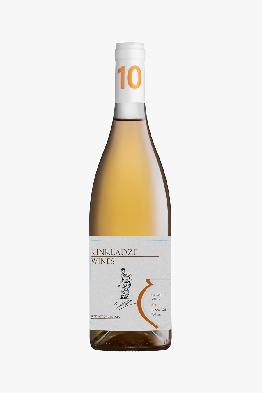 Qvevri - Rkatsiteli  - Dry Amber Wine; Vintage: 2021; Alc: 12.5%; Volume: 750ml