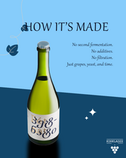 Pét-Nat, Extra Dry White Sparkling Wine Alc: 12%; Volume: 750ml