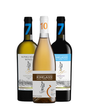 Kinkladze Wines Collection: Qvevri - Rkatsiteli - Dry Amber Wine; Saperavi – Dry Red Wine; Tsinandali - Dry white Wine